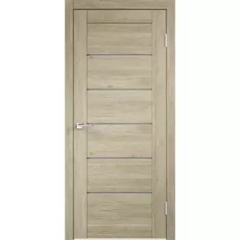 Дверь межкомнатная со стеклом Skyline 2 90x200 см ПВХ цвет дуб рустик серый без замка, без петель