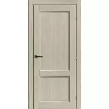 Дверь межкомнатная Танганика Грей глухая CPL ламинация цвет бежевый 60x200 см (с замком и петлями)