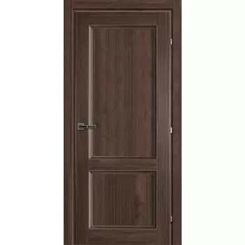 Дверь межкомнатная Танганика Ноче глухая CPL ламинация цвет коричневый 70x200 см (с замком и петлями)