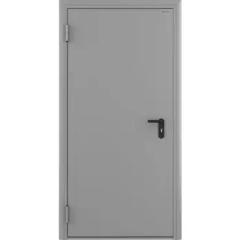Дверь противопожарная EI60 98x205 см левая цвет светло-серый RAL7035