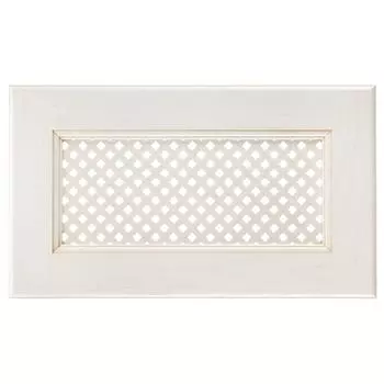 Дверь с решёткой для шкафа Delinia «Нэнси» 60x35 см, массив ясеня, цвет бежевый