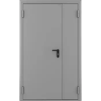 Дверь теxническая 1350x2050 мм левая цвет светло-серый RAL7035