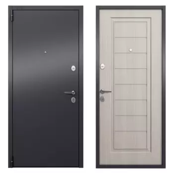 Дверь входная металлическая Альта 86x205 см левая белое дерево