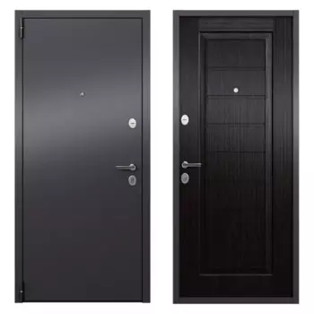 Дверь входная металлическая Альта 86x205 см левая дуб угольный