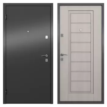 Дверь входная металлическая Альта 95x205 см левая цвет белое дерево