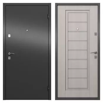 Дверь входная металлическая Альта 95x205 см правая цвет белое дерево