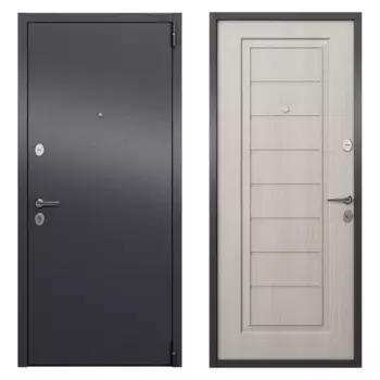 Дверь входная металлическая Альта 95x205 см правая белое дерево