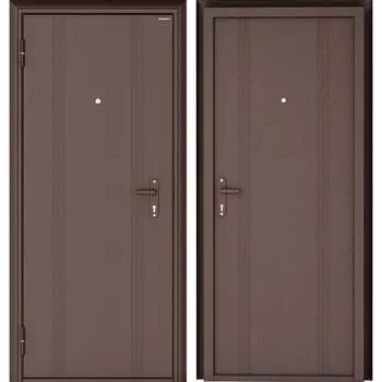 Дверь входная металлическая Doorhan Эко 88x205 см левая цвет антик медь