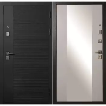 Дверь входная металлическая Форпост 100 86x205 см правая белая с зеркалом