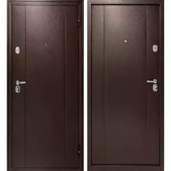 Дверь входная металлическая Форпост 74 95x205 см правая антик коричневый