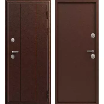 Дверь входная металлическая Фортис V-01 86x205 см правая антик медь