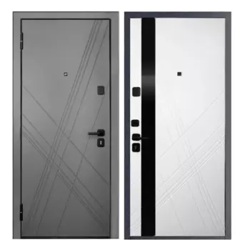 Дверь входная металлическая Home Plus 96x205 см левая белый