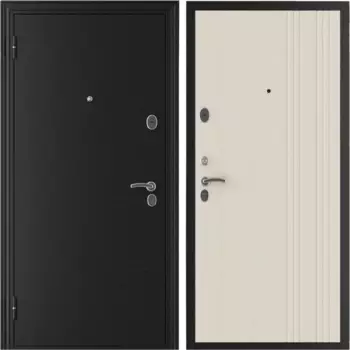 Дверь входная металлическая Home-S 205x98 см. левая беленый дуб