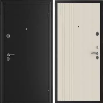 Дверь входная металлическая Home-S 205x98 см. правая беленый дуб