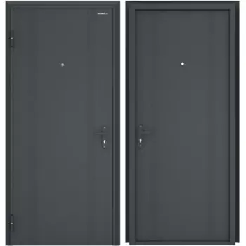 Дверь входная металлическая Эко 88x205 см левая цвет антрацит