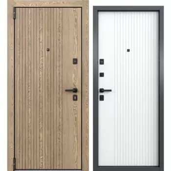 Дверь входная металлическая Клауд Форест 95x205 см левая бьянко