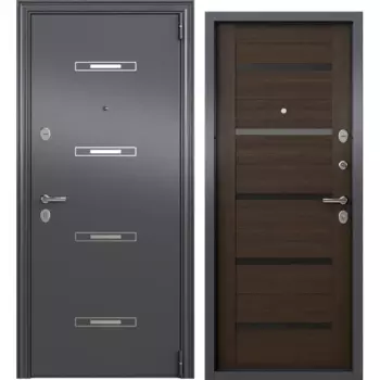 Дверь входная металлическая Клауд Вижн 95x205 см правая темный