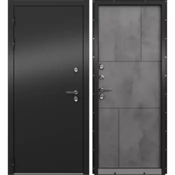 Дверь входная металлическая Крепыш 88x205 см левая темный
