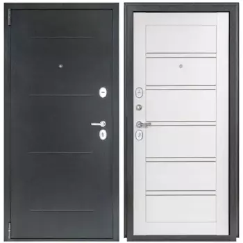 Дверь входная металлическая Легда 28 88x205 см левая белое дерево