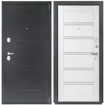 Дверь входная металлическая Легда 28 98x205 см правая белое дерево