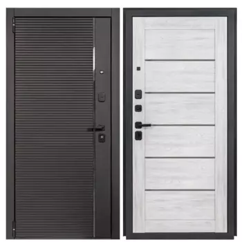 Дверь входная металлическая Луна 88x205 см левая нордик грей