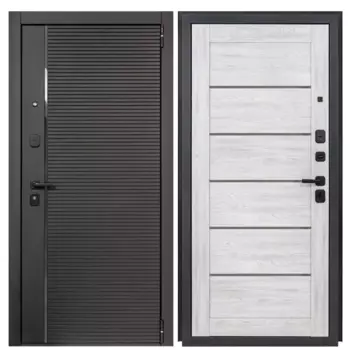 Дверь входная металлическая Луна 88x205 см правая нордик грей