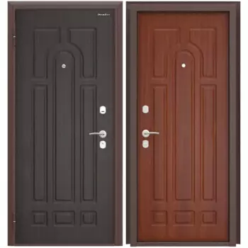 Дверь входная металлическая Оптим 88x205 см левая итальянский орех