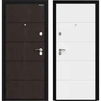 Дверь входная металлическая Оптим 98x205 см левая белый