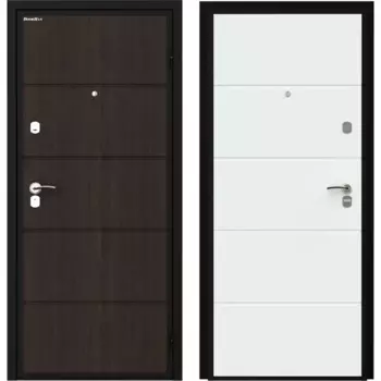 Дверь входная металлическая Оптим 98x205 см правая белый