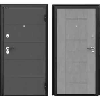 Дверь входная металлическая Оптим 98x205 см правая бетон