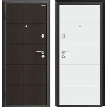 Дверь входная металлическая Параллель 98x205 см левая белый