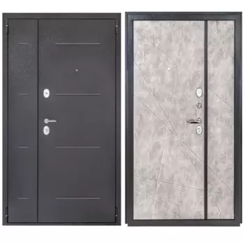 Дверь входная металлическая Порта 120x205 см правая грей арт