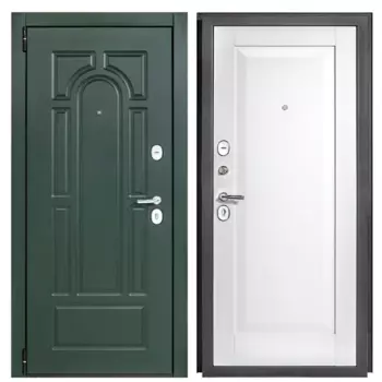 Дверь входная металлическая Порта Альпика 88x205 см левая белый