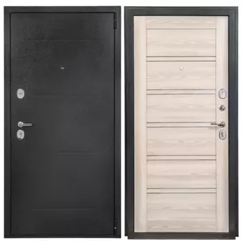 Дверь входная металлическая Порта Р-2 Ривьера Айс 98x205 см правая цвет антик серебро