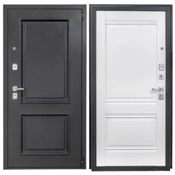Дверь входная металлическая Порта Р-4 Т80 88x205 см правая цвет Белый/Букле Графит