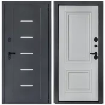 Дверь входная металлическая Порта Т-1 88x205 см правая серый