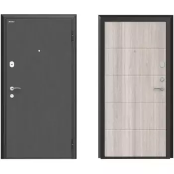 Дверь входная металлическая Премиум New 88x205 см правая дуб седой