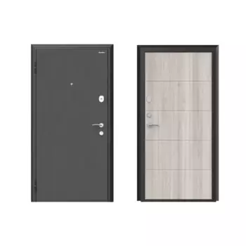 Дверь входная металлическая Премиум New 88x205 см левая дуб седой