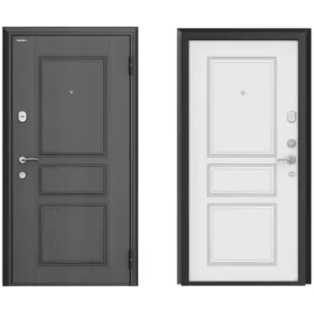 Дверь входная металлическая Премиум New 98x205 см правая роял вуд белый