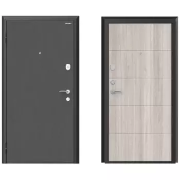 Дверь входная металлическая Премиум New 98x205 см левая дуб седой