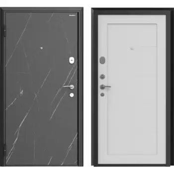 Дверь входная металлическая Премиум New 98x205 см левая серый силк маус