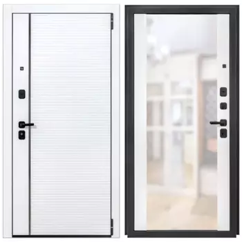 Дверь входная металлическая Р-3 88x205 см правая белая