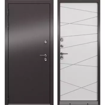 Дверь входная металлическая Стел 96x205 см левая белоснежный