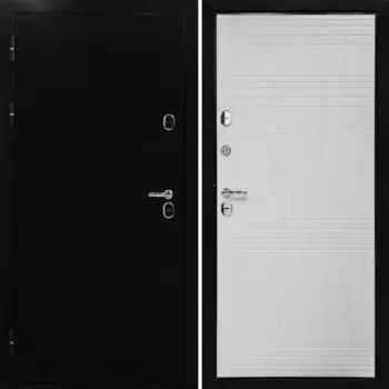 Дверь входная металлическая Термаль Норд 86x205 см левая беленый ясень