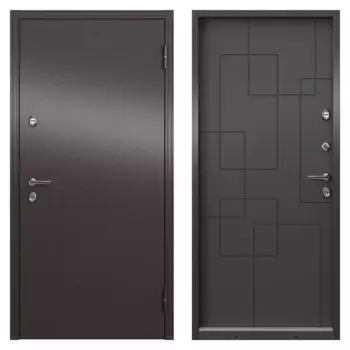 Дверь входная металлическая Термо 95x205 см правая цвет ринго пепел