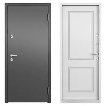 Дверь входная металлическая Термо Австралия эмаль, 950 мм, правая, цвет белый