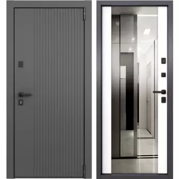 Дверь входная металлическая Torex 86x205 см правая клауд скай бьянко с зеркалом