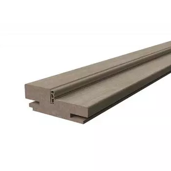 Дверная коробка телескопическая Дельта ПВХ ламинация 2100х80х28 мм ПВХ ламинация цвет ольха серая (комплект 2.5 шт.)