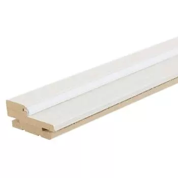 Дверная коробка телескопическая Фортуна/Дюплекс 2100х79х28 мм ПВХ цвет беленый дуб (комплект 2.5 шт.)