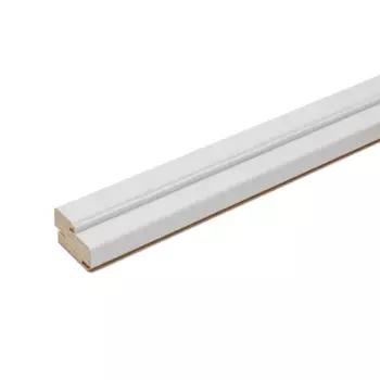 Дверная коробка телескопическая Люмина/Пара 2140x110x60 мм CPL ламинация цвет белый (комплект 2.5 шт.)